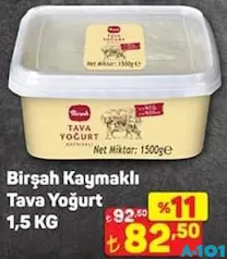 BİRŞAH KAYMAKLI TAVA YOĞURT 1,5 KG